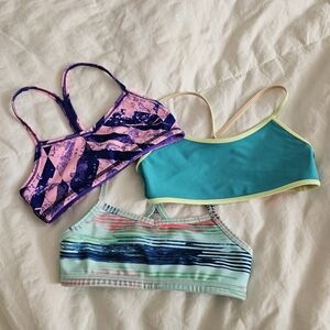 Ivivva Sports Bras for kids! 3 items